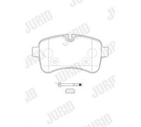 JURID 2923209560 Kit pastiglie freno, Freno a disco per IVECO Daily