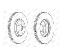 JURID 2x Disco Freni Anteriore Ø320 MM Ventilato per Audi A6 Avant 4G5 C7 4GD