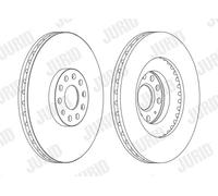 JURID 562239JC-1 Disco freno per AUDI,SEAT,SKODA,VW