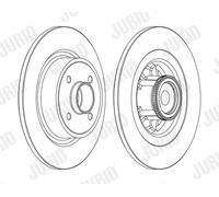 JURID 562368JC-1 Disco freno per RENAULT