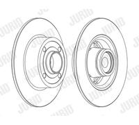JURID 562376J-1 Disco freno per RENAULT
