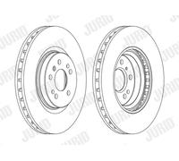JURID 562403JC-1 Disco freno per MERCEDES-BENZ