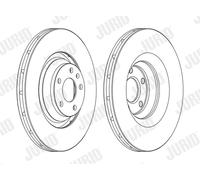 JURID 562506JC-1 Disco freno per AUDI