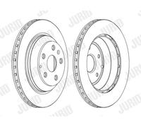 JURID 562513JC-1 Disco freno per AUDI,PORSCHE,VW