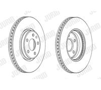 JURID 562615JC-1 Disco freno per AUDI