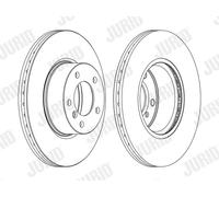 JURID 562618JC-1 Disco freno per BMW