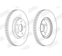 JURID 562624JC-1 Disco freno per FORD