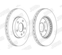 JURID 562631JC-1 Disco freno per CHEVROLET,OPEL,VAUXHALL