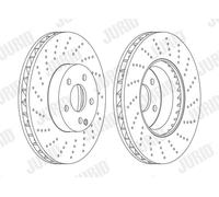 JURID 562634JC-1 Disco freno per MERCEDES-BENZ