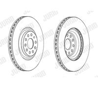 JURID 562663JC-1 Disco freno per AUDI,CUPRA,SEAT,SKODA,VW