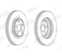 JURID 562703JC-1 Disco freno per HONDA