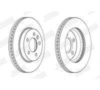 JURID 562722JC-1 Disco freno per VW