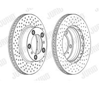 JURID 562850JC-1 Disco freno per PORSCHE
