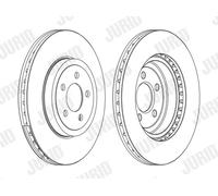 JURID 562868JC-1 Disco freno per CHRYSLER,LANCIA