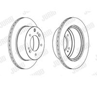 JURID 562895JC-1 Disco freno per KIA