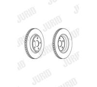 JURID 562972JC-1 Disco freno per JEEP