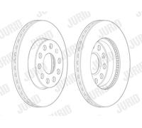 JURID 562990JC-1 Disco freno per AUDI,SEAT,SKODA,VW