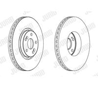 JURID 563025JC-1 Disco freno per RENAULT