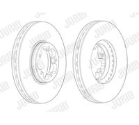 JURID 563124J-1 Disco freno per FORD