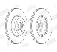 JURID 563133JC-1 Disco freno per BMW