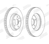 JURID 563174JC-1 Disco freno per AUDI