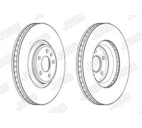JURID 563176JC-1 Disco freno per AUDI,VW