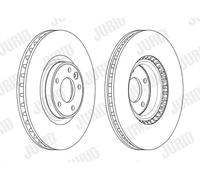 JURID 563179JC-1 Disco freno per LAND ROVER,MAN