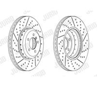 JURID 563200JVC-1 Disco freno per BMW