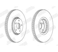 JURID 563238JC-1 Disco freno per LEXUS