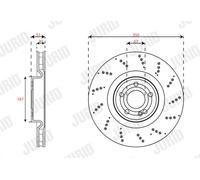 JURID 563670JC-1 Disco freno per MERCEDES-BENZ