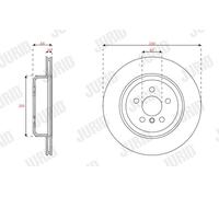 JURID 563686JC-1 Disco freno per BMW,TOYOTA