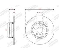JURID 563693JVC-1 Disco freno per BMW,TOYOTA