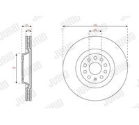 JURID 563706JC-1 Disco freno per VW