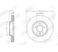 JURID 563712JC-1 Disco freno per VW