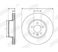 JURID 563749JC-1 Disco freno