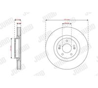 JURID 563894JC Disco freno per HYUNDAI,KIA