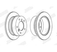 JURID 567771J Disco freno per MERCEDES-BENZ,VW