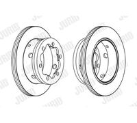 JURID 567810J Disco freno per MERCEDES-BENZ,VW
