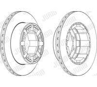 JURID 569103J Disco freno per RENAULT,RENAULT TRUCKS