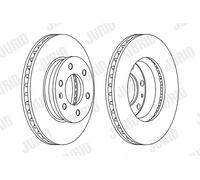 JURID 569136J Disco freno per MERCEDES-BENZ,VW