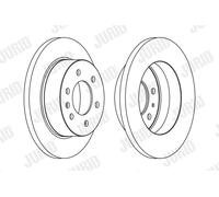 JURID 569137J Disco freno per MERCEDES-BENZ,VW