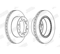 JURID 569138J Disco freno per MERCEDES-BENZ,VW