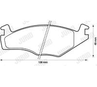 JURID 571317J Kit pastiglie freno, Freno a disco per SEAT,VW