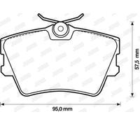JURID 571875J KIT PASTIGLIE FRENO, FRENO A DISCO