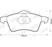 JURID 571934J Kit pastiglie freno, Freno a disco per VW
