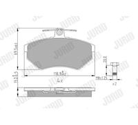 JURID 571969J Kit pastiglie freno, Freno a disco per SEAT,VW
