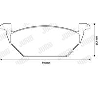 JURID 571985J Kit pastiglie freni