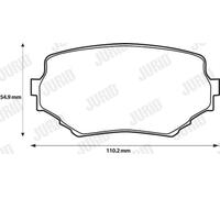 JURID 572420J Kit pastiglie freno, Freno a disco per SUZUKI