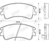 JURID 572482J Kit pastiglie freno, Freno a disco per MAZDA