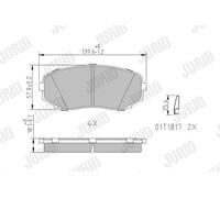 JURID 572640J Kit pastiglie freno, Freno a disco per FORD USA,MAZDA,MITSUBISHI,P